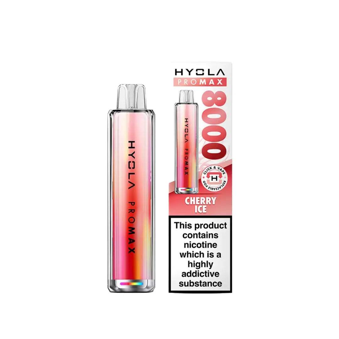 Hyola Pro Max 8000 Puff Vape Kit Cherry Ice Flavour 