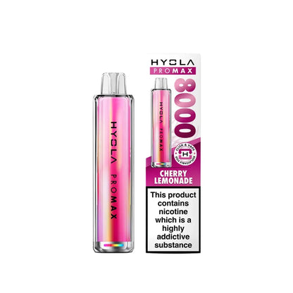 Hyola Pro Max 8000 Puff Vape Kit Cherry Lemonade Flavour 