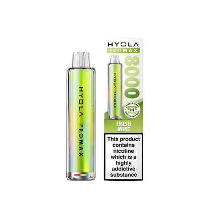Hyola Pro Max 8000 Puff Vape Kit Fresh Mint Flavour 