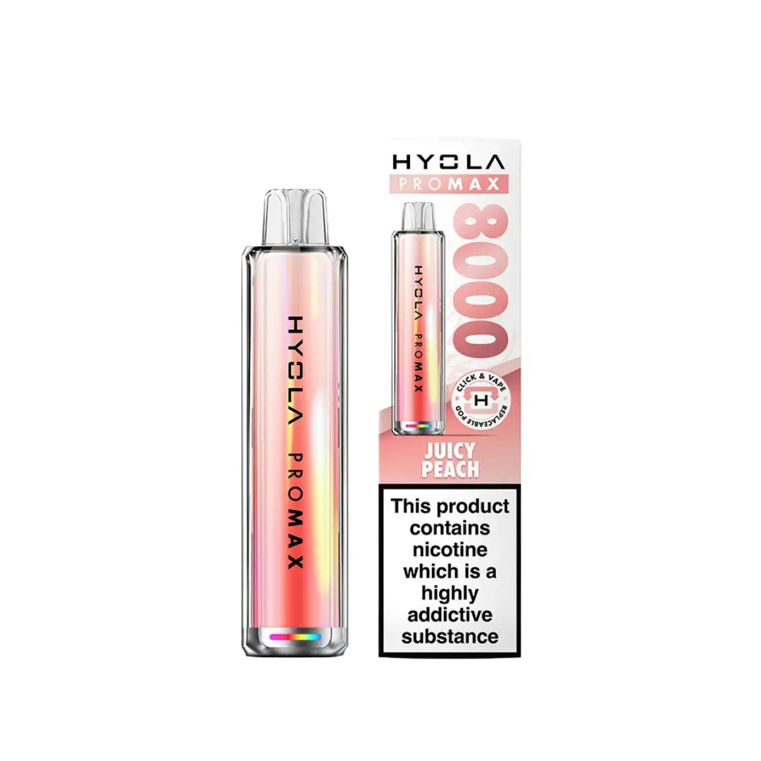 Hyola Pro Max 8000 Puff Vape Kit Juicy Peach Flavour 
