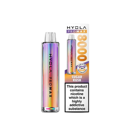 Hyola Pro Max 8000 Puff Vape Kit Sugar Rush Flavour 