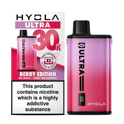 Hyola Ultra 30k Prefilled Pod Vape Kit Box of 5, Berry Edition