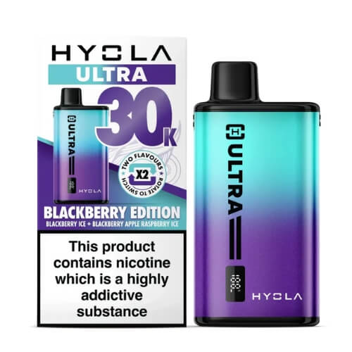 Hyola Ultra 30k Prefilled Pod Vape Kit Box of 5, Blackberry Edition