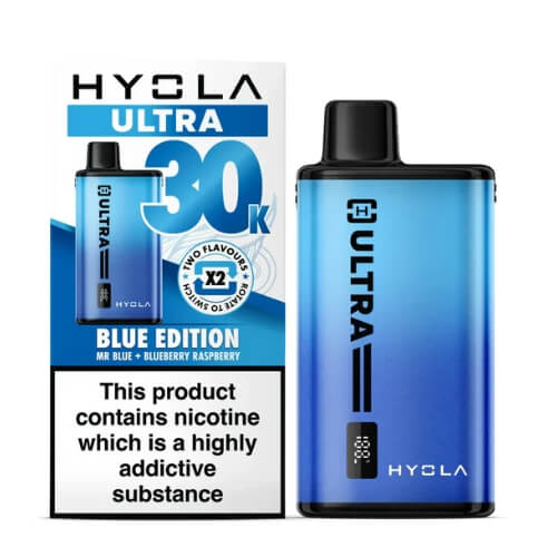 Hyola Ultra 30k Prefilled Pod Vape Kit Box of 5, Blue Edition