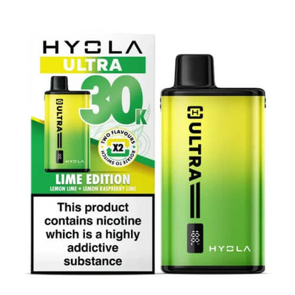 Hyola Ultra 30k Prefilled Pod Vape Kit Box of 5, Lime Edition