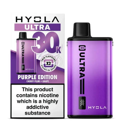 Hyola Ultra 30k Prefilled Pod Vape Kit Box of 5, Purple Edition