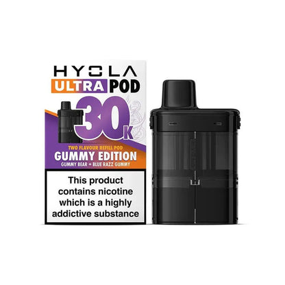 Hyola Ultra 30k Prefilled Pods Pack of 5, Gummy Bear, Blue Razz Gummy Flavour 