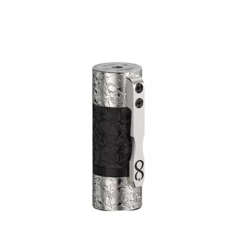 Hyperion V2 Mech Mod by ThunderCloud X Inifinite Mods in Silver Brass Engraved Colour Pattern