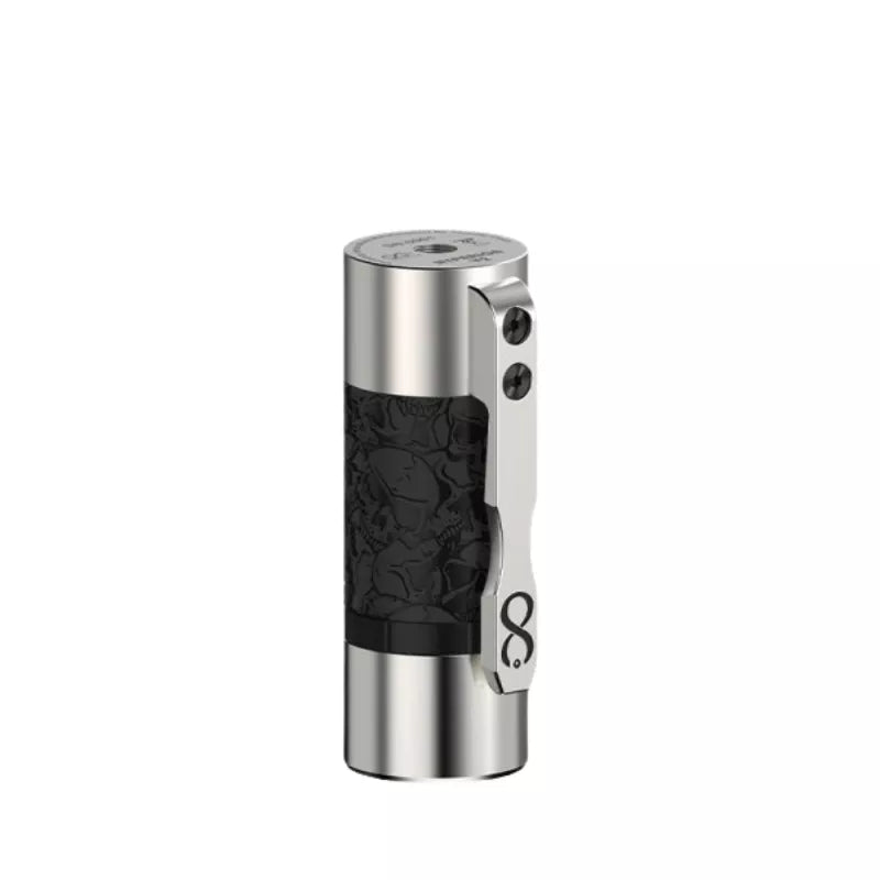 Hyperion V2 Mech Mod by ThunderCloud X Inifinite Mods in Silver Brass Plain Colour Pattern
