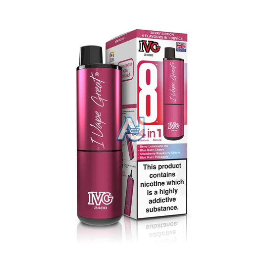 IVG 2400 Prefilled Pod Kit, Berry Edition
