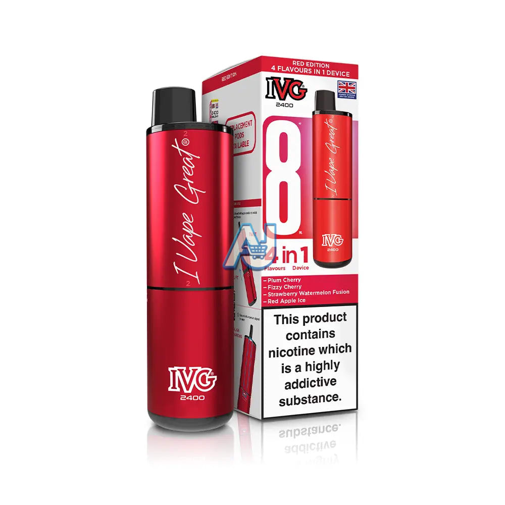 IVG 2400 Prefilled Pod Kit, Red Edition