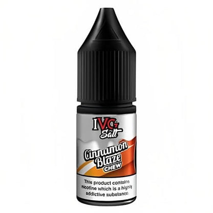 IVG Nic Salt 10ml Pack of 10 Available In Cinnamon Blazz Chew Flavour