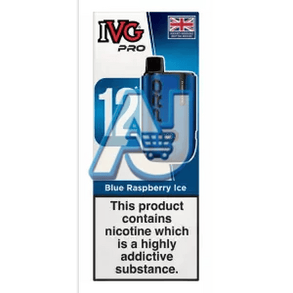 IVG Pro 12 Prefilled Pod Kit, Blue Raspberry Ice Flavor