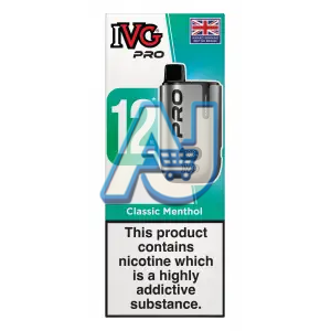 IVG Pro 12 Prefilled Pod Kit, Classic Menthol Flavor