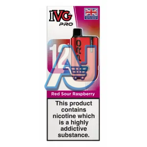 IVG Pro 12 Prefilled Pod Kit, Red Sour Raspberry Flavor