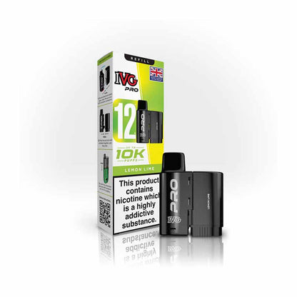 IVG Pro 12 Prefilled Replacement Pods, Lemon Lime Flavour