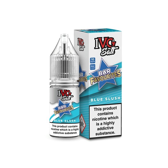Ivg Salts 10ml Bar Favourites Pack Of 10, Blue Slush Flavour