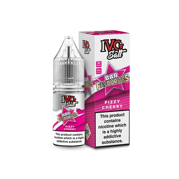 Ivg Salts 10ml Bar Favourites Pack Of 10, Fizzy Cherry Flavour
