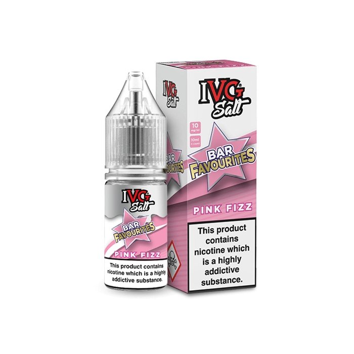Ivg Salts 10ml Bar Favourites Pack Of 10, Pink Fizz Flavour