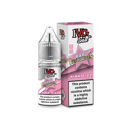 Ivg Salts 10ml Bar Favourites Pack Of 10, Pink Fizz Flavour