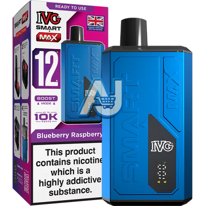 IVG Smart Max Prefilled Pod Kit, Blueberry Raspberry Flavor