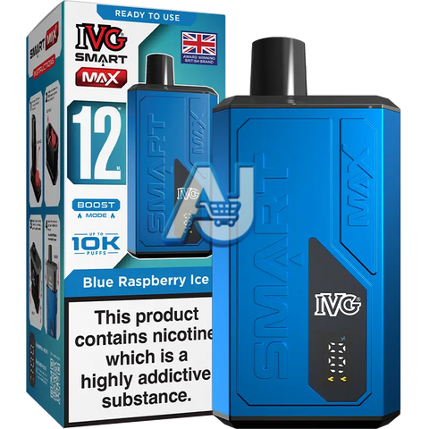 IVG Smart Max Prefilled Pod Kit, Blue Raspberry Ice Flavor