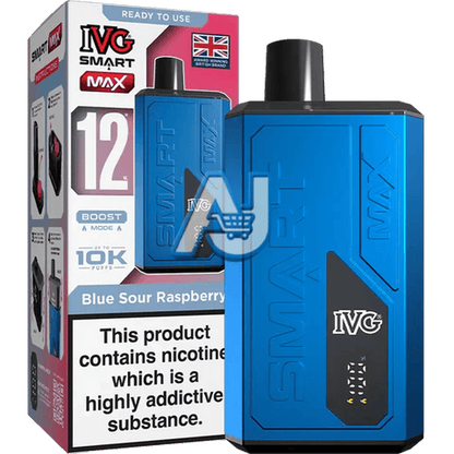 IVG Smart Max Prefilled Pod Kit, Blue Sour Raspberry Flavor