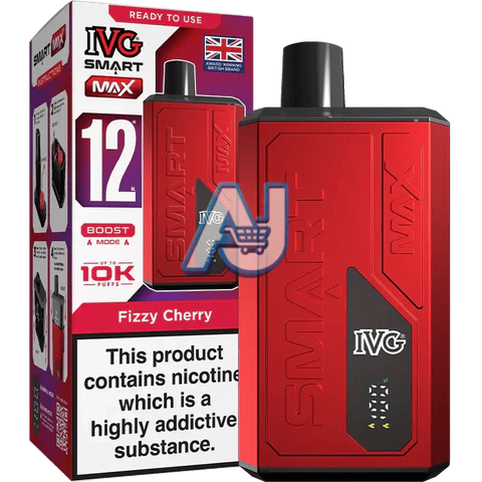 IVG Smart Max Prefilled Pod Kit, Fizzy Cherry Flavor