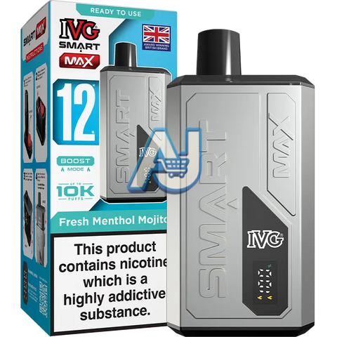IVG Smart Max Prefilled Pod Kit, Fresh Menthol Mojito Flavor