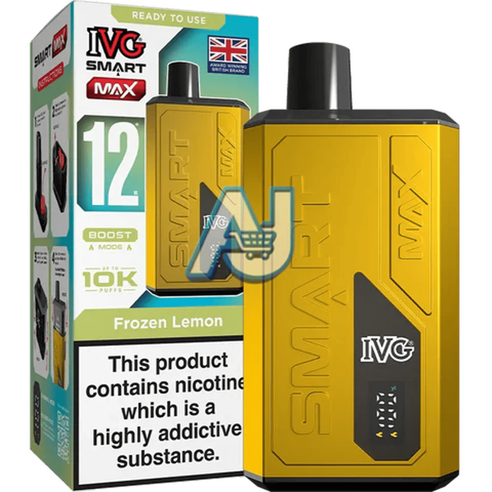 IVG Smart Max Prefilled Pod Kit, Frozen Lemon Flavor