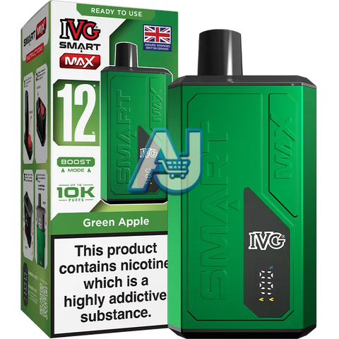 IVG Smart Max Prefilled Pod Kit, Green Apple Flavor