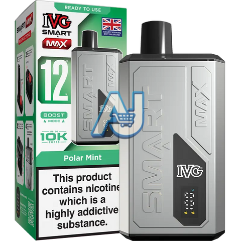 IVG Smart Max Prefilled Pod Kit, Polar Mint Flavor