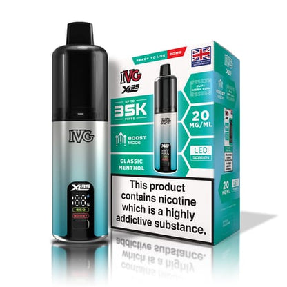IVG XL 35K Puff Prefilled Pod Vape Kit Box of 5, Classic Menthol Flavour
