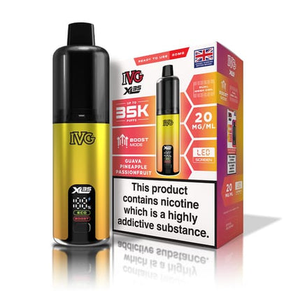 IVG XL 35K Puff Prefilled Pod Vape Kit Box of 5, Guava Pineapple Passion Fruit Flavour