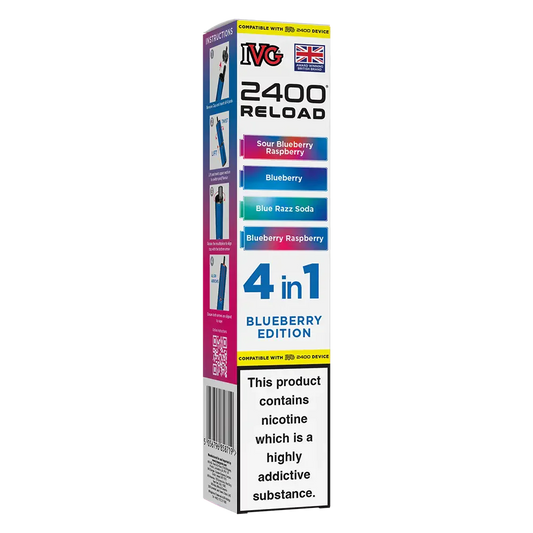 IVG 2400 Reload 4in1 Blueberry Edition Prefilled Pods