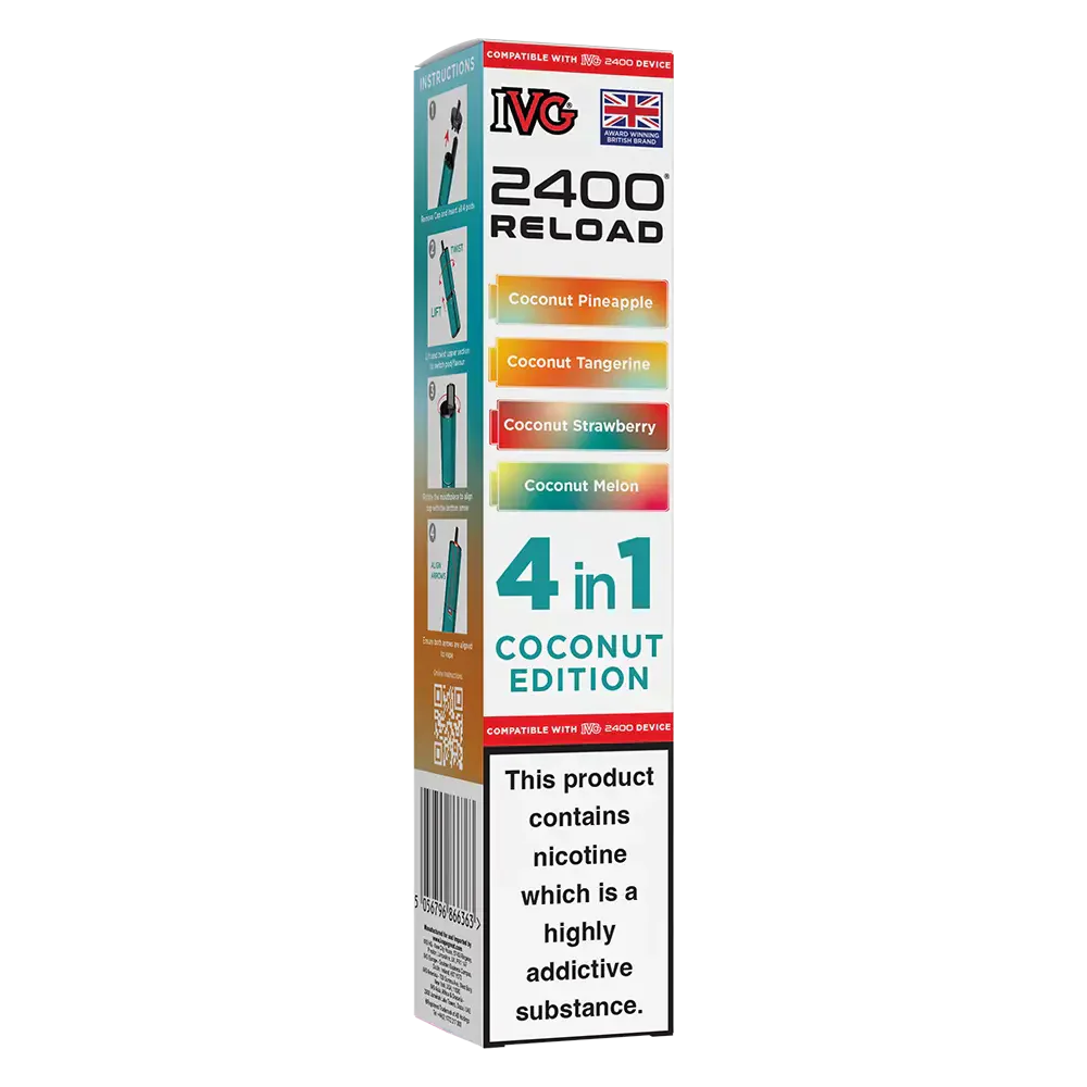 IVG 2400 Reload 4in1 Coconut Edition Prefilled Pods