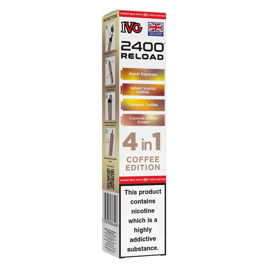 IVG 2400 Reload 4in1 Coffee Edition Prefilled Pods