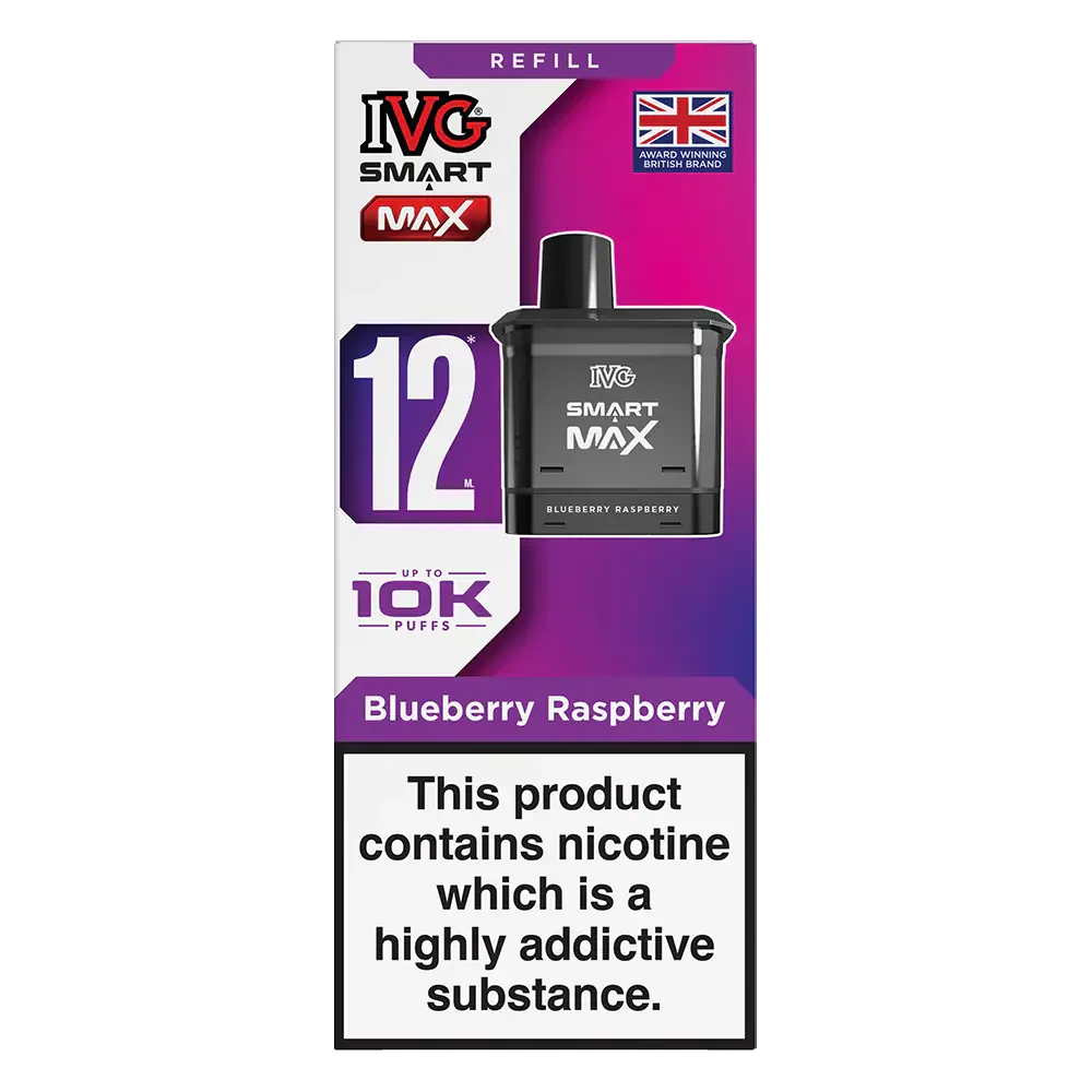 IVG Smart Max Prefilled Pods Blueberry Rsapberry