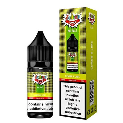 Joker Nic Sall 10ml | Pack of 10 Available In Lemon & Lime  Flavour 