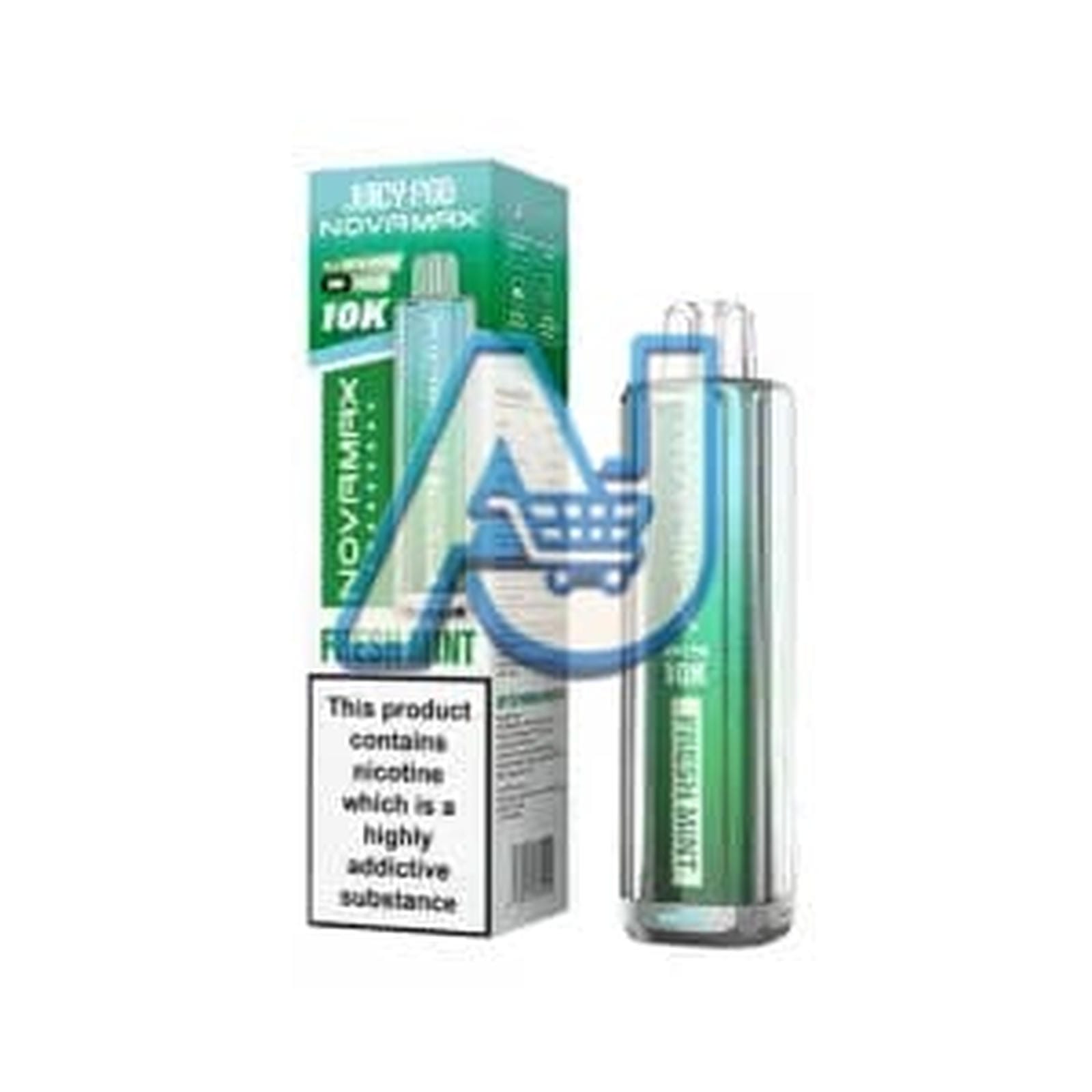 Juicy Pod Novamax 10K Vape Kit, Fresh Mint Flavor