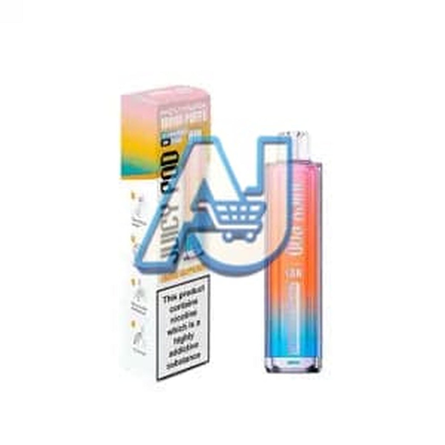 Juicy Pod Novamax 10K Vape Kit, Orange Raspberry Flavor
