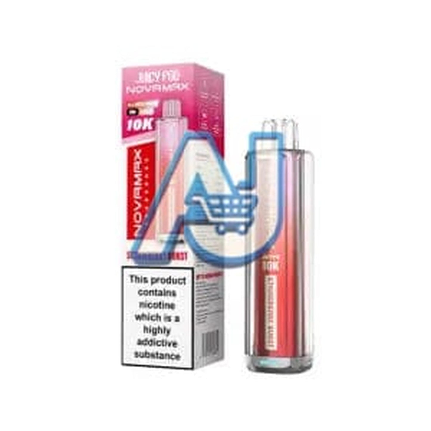 Juicy Pod Novamax 10K Vape Kit, Strawberry Brust Flavor