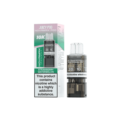 Juicy Pod Novamax 10k Replacement Pods, Strawberry Watermelon Flavour