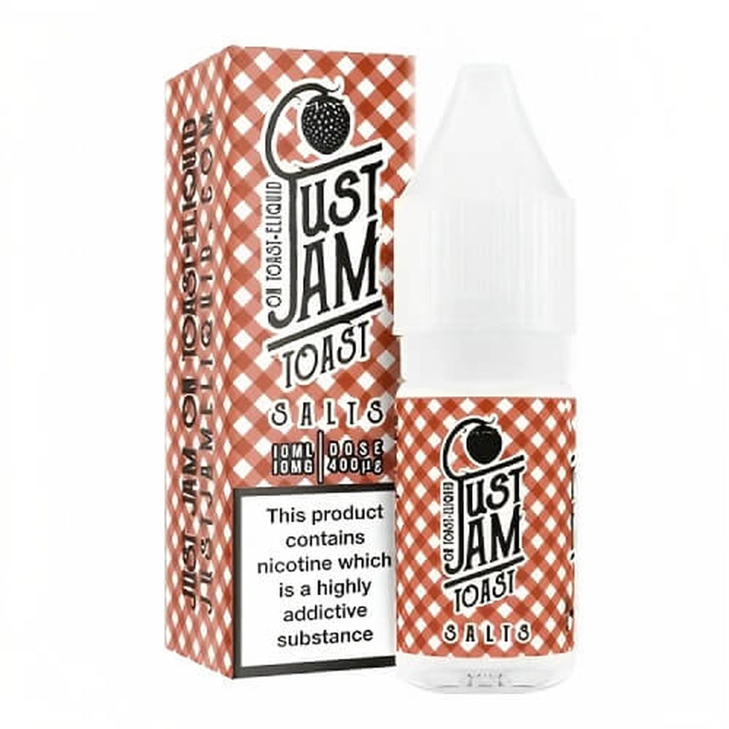 Just Jam Nic Salt 10ML Pack of 10 Available In Toast Flavour 