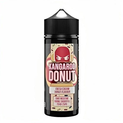 Kangaroo Donut 100ml Shortfill E Liquid, Fresh Cream Flavour