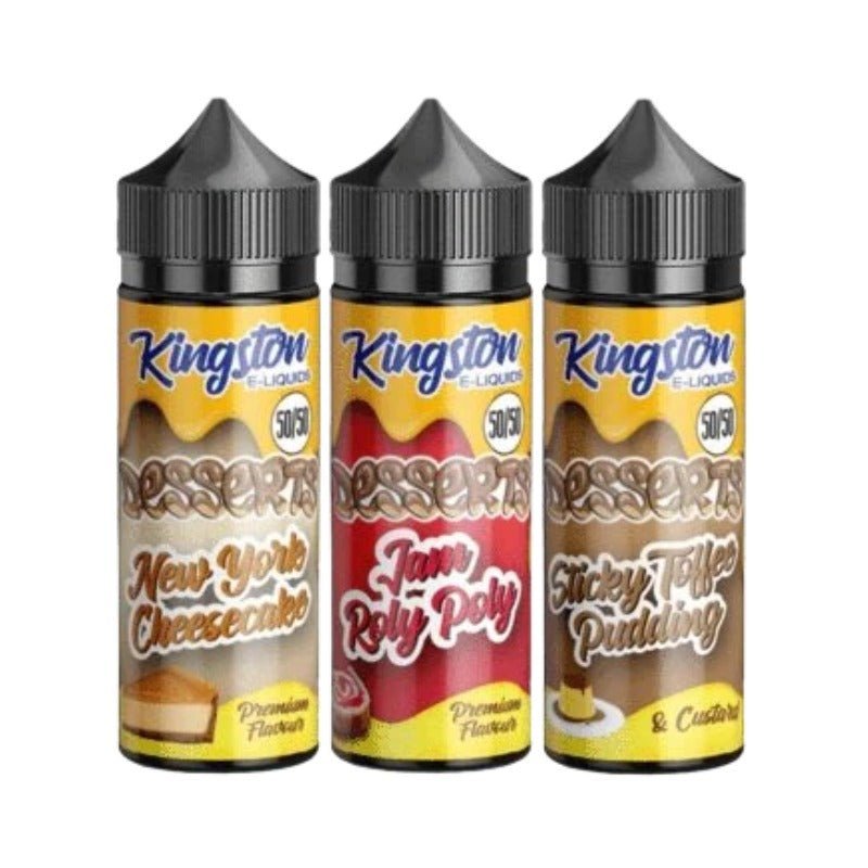 Kingston 50/50 Desserts 100ml E-liquids - #Simbavapeswholesale#