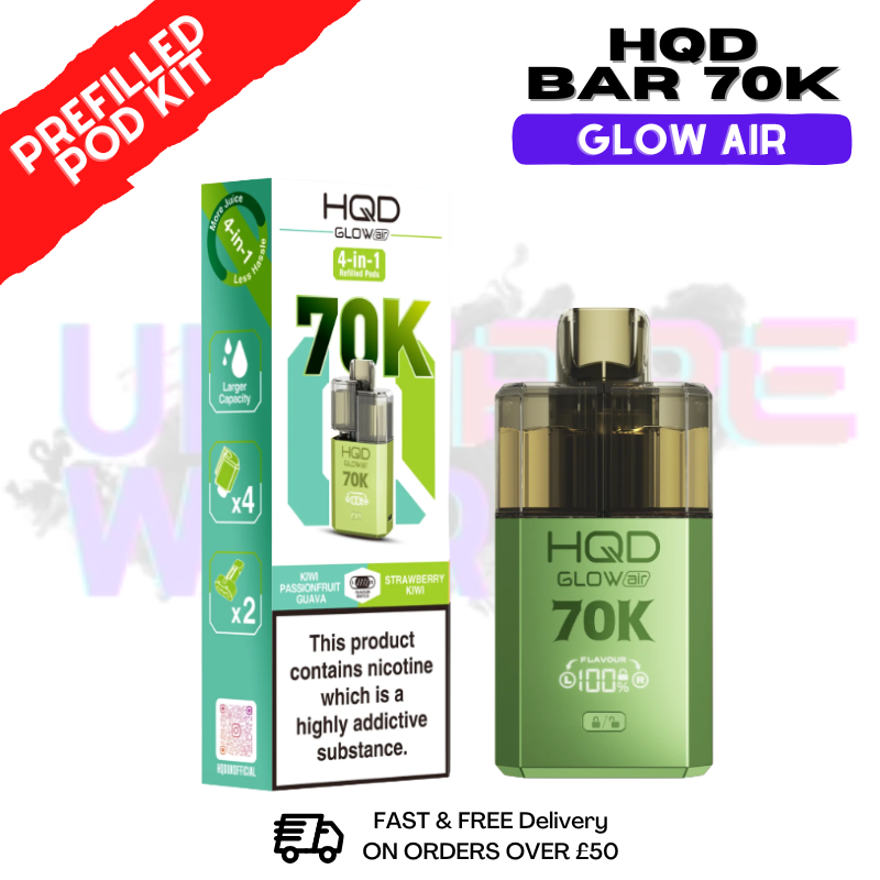 HQD 70K Glow Air 70000 Puffs Prefilled Pod Kit