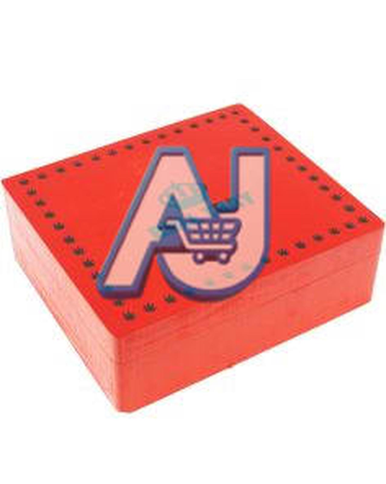 Large Red Wooden Tray Box Bold Organizer, Aj Super Store