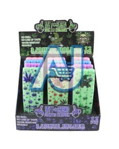 Leaf Design Triple Pre Roll Case Assorted, Aj Super Store