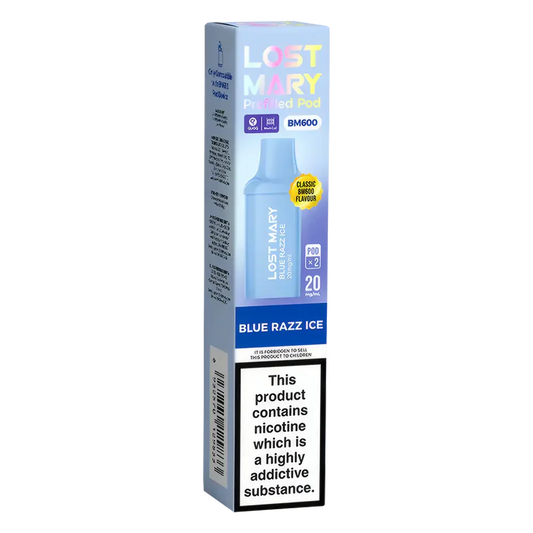 Lost Mary BM600 Prefilled Pods Blue Razz Ice